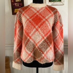 Maje Argyle Patterned Women's Sweater S 1